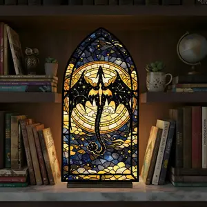 Fourth Wing Book Nook Lamp, Fantasy Dragon Bookshelf Insert, Violet Inspired Cozy Reading Light, Bookish Gift for Fantasy Lovers