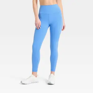 Women's Super Flex High-Rise 7/8 Pocketed Leggings - All In Motion AER54 Blue XS