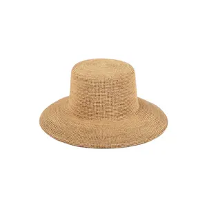 Lack of Color The Inca Bucket Wide – Natural Raffia Straw Hat for Women, Hand-Crocheted Bucket Hat for Sun and Beach Days