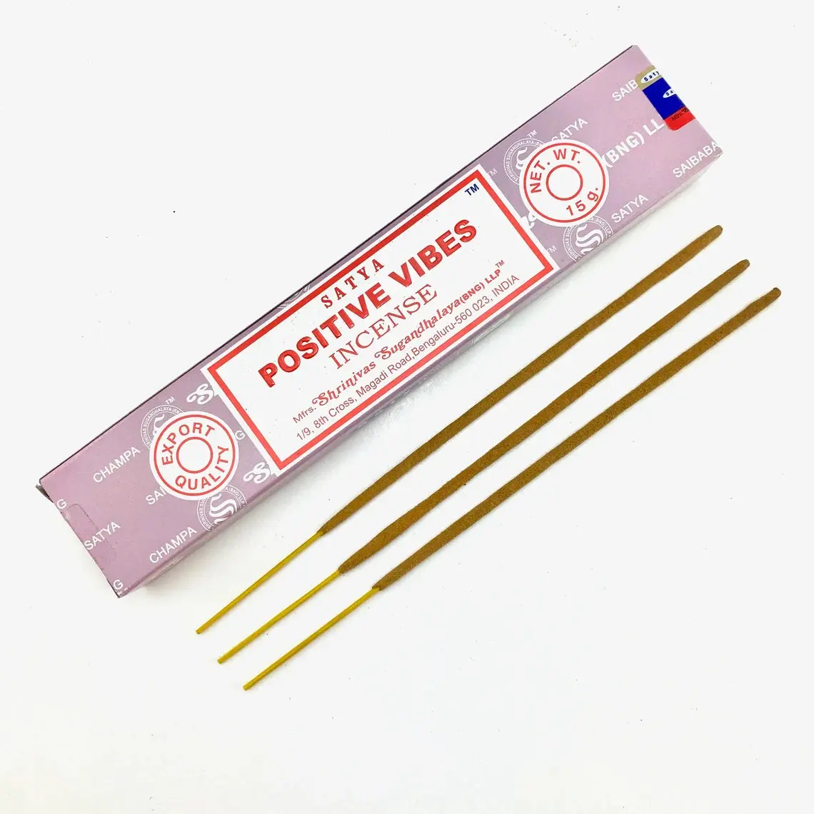 Satya Positive Vibes Incense Sticks 15g Satya Positive Vibes Incense Sticks 15g