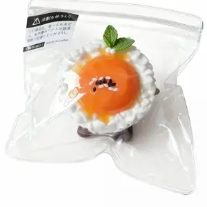 Handmade Little Fried Egg Squishy Sticky Squeeze Stress Relief Toy Portable 15x15x5 for Teens & Kids Emotional Buffer Fidget Decompress Gift