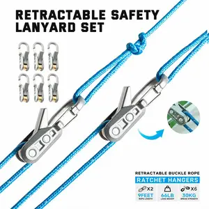 Brass Roller Rope Adjuster with Stainless Steel Spring, One-Hand Quick Lock Cord Tensioner, Anti-Slip Rust Resistant Rope Lock for Camping Tarps, Awning Tie Downs, Boating Guy Lines & Outdoor Backpack Gear