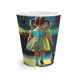 C'mon Mitkins! Whimsical Latte Mug - Charming Kitchen Scene, Gift for Moms, Child Lovers, Cute Animal Mug