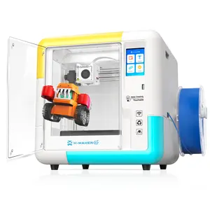 AOSEED 3D Printer for Kids & Beginners, AI-Powered Fully Assembled 3D Printer with Up to 400mm/s Speed, Auto Leveling, 15 Mini Apps, Includes 4 PLA Filaments for Home and School Use, X-Maker AI+