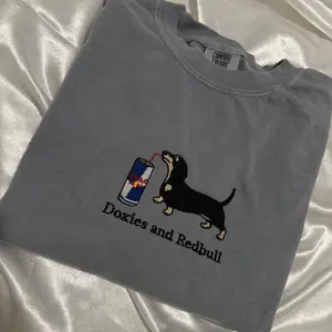 Doxie and Energy Drink Embroidered Sweatshirt