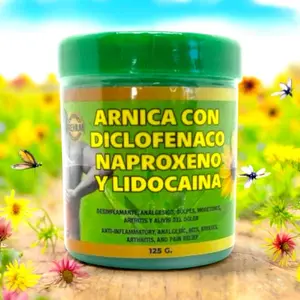 VIRAL Arnica Gel con Lido 125g (4.23 oz) – Herbal Muscle Massage & Recovery Gel – Soothing Natural Care