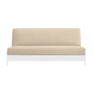 Natural 100% Cotton Fabric Futon Mattress Cover - Natural