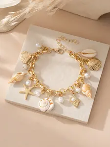 Beach Vacation Style Shell Conch Bracelet Accessory, Perfect for Women Daily Date Music Festival Fashion Match, Fashion Chic Accessories