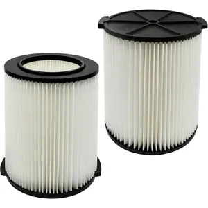 2 Pack VF4000 Replacement  Filter Compatible with Ridgid 72947 Wet Dry Vacs 5 to 20-Gal, 6-9 GAL HUSKY Vacuum WD5500 WD0671 RV2400A RV2600B, Craftsman 17816 Vacuum, REPLACEMENT VF4000