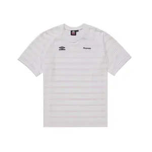 Supreme Men's Umbro Stripe Soccer Jersey White, from StockX