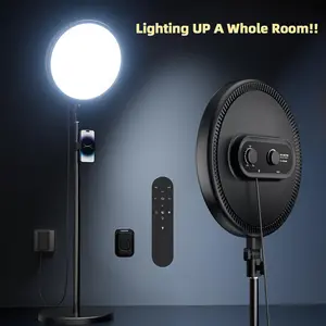 Weilisi Large Ring Light with 79" Stand, 6500K Full-Screen Selfie Ring Light with Stand and Phone Holder, Professional Big Ring Light for Live Stream, YouTube, TikTok, Makeup, Video, Barber, Photography