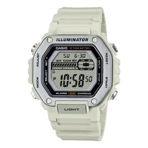 Casio Men's Heavy-Duty Digital Sport Watch with White Band - MWD-110H-8AV