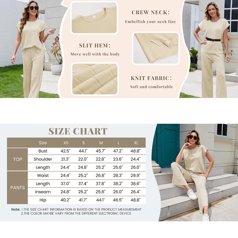 Kingapril Women's 2 Piece Outfits Sweater Set Knit Pullover Tops High Waisted Pants Sweatsuits Lounge Set Kingapril Women's 2 Piece Outfits Sweater Set Knit Pullover Tops High Waisted Pants Sweatsuits Lounge Set