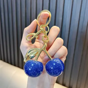 2026 Cute Cherry Design Sparkly Bag Charm, Lightweight, Stylish & Adorable Pendant for Women & Girls, Perfect for Everyday Use or as a Charming Gift