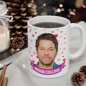 Misha Collins Cute  Gift, 11oz and 15oz Coffee/Tea , Misha Collins Ceramic Mug, Cool Funny Misha Collins  #397