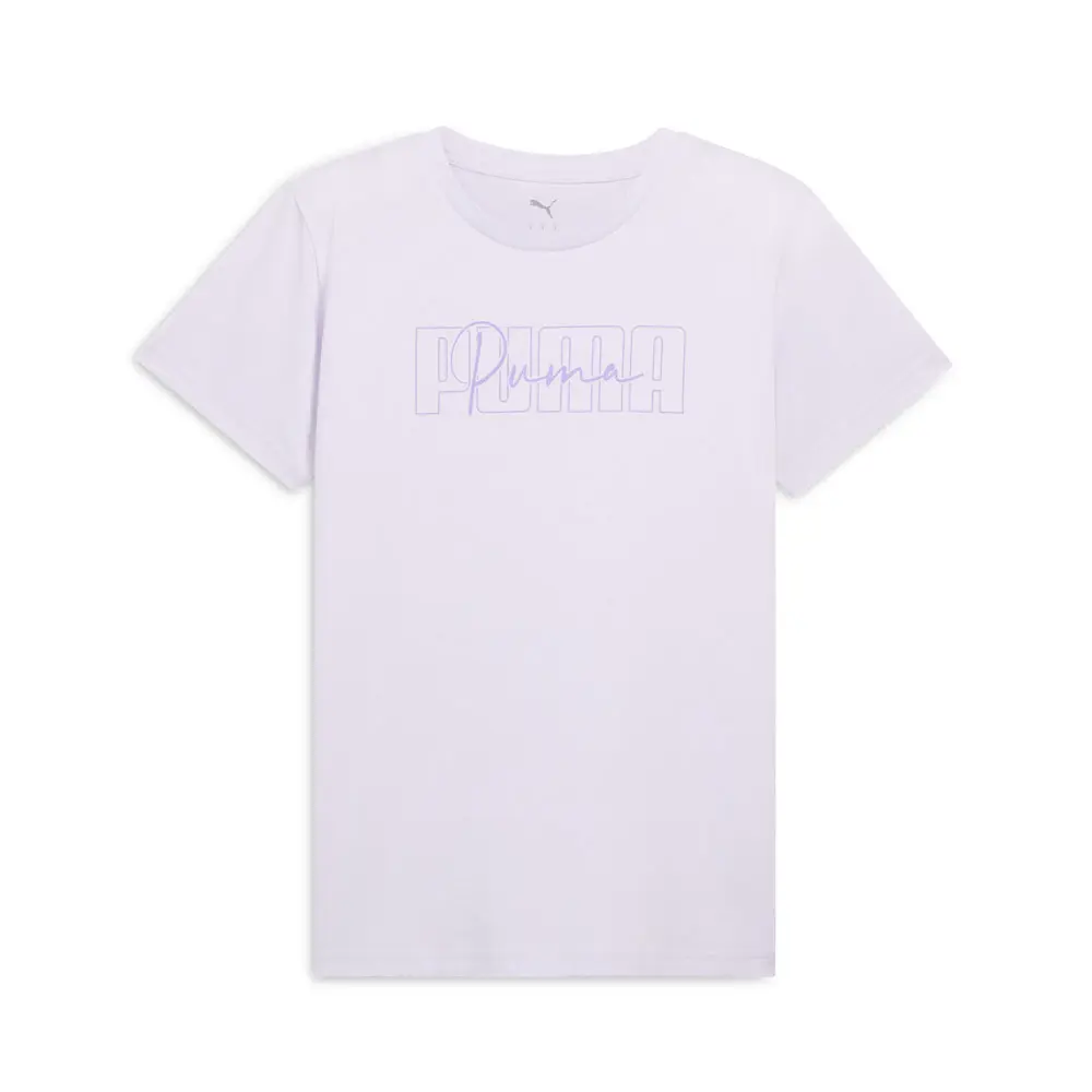 PUMA Womens Essentials Admire Crew Neck Short Sleeve Casual Tops Casual - Purple