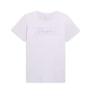 PUMA Womens Essentials Admire Crew Neck Short Sleeve Casual Tops Casual - Purple