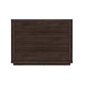 Evelyn 32' Nightstand in Brown (3-Drawer)