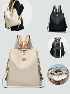 Women's new trendy, simple and versatile backpack made of Oxford cloth, lightweight and large capacity, suitable for women's commuting, single shoulder backpack