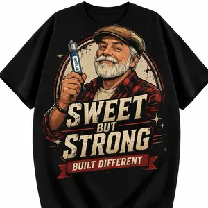 Tredy Sweet But Strong T-shirt Built Different Graphic Tee for Men