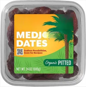 NATURAL DELIGHTS Organic Pitted Medjool Dates, 24 OZ Dried Snack Dry