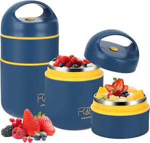 1PC 680ml Stainless Steel Thermal Lunch Box, Soup Cup, Food Flask, Bento Lunchbox Bentoboxes Kitchenware