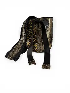 Luxury Crochet Contemporary Bag with Sequin Strap | Handmade Mini