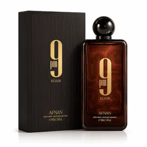 AFNAN 9 PM Elixir Eau De Parfum Intense for Men 100ml | Long Lasting Luxury Cologne | Warm Spicy Woody Vanilla Fragrance for Men | Premium Masculine Perfume