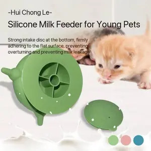 New Silicone Feeder for Young Pets, Simulated , Feeds Four at Once, Multifunctional Pet Feeder and Medicine Dispenser