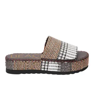 BEACH by Matisse Womens Del Mar Platform Slide Casual Sandals Casual Low Heel 1-2" - Brown