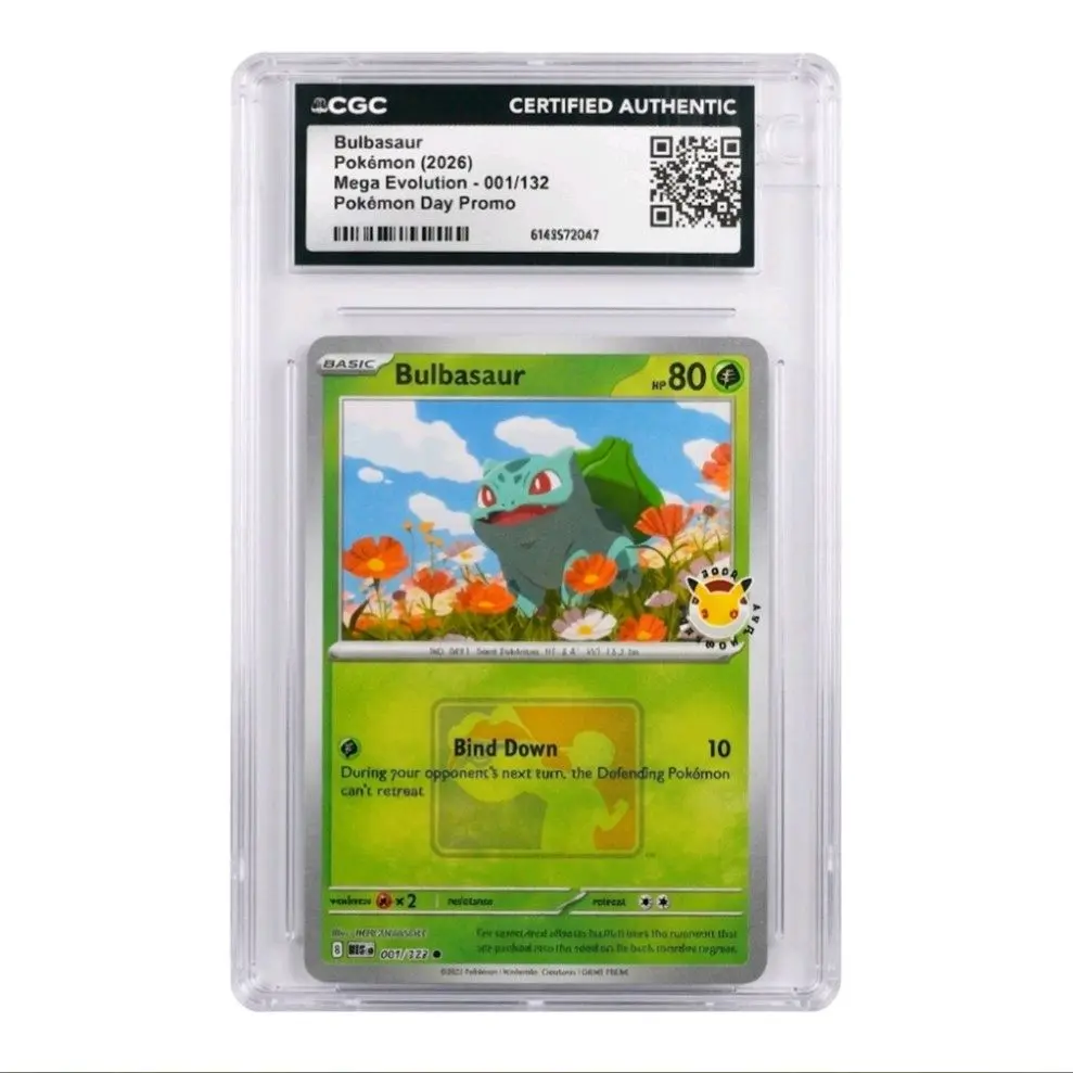 2026 Pokemon Day Promo Bulbasaur 001/132 Mega Evolution CGC Certified Authentic