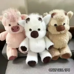 Scottish Highland Cow Plush Toy Decoration, Cute Stuffed Animal Doll, Perfect Gift for Adults, Boys, Girls, Christmas, Birthday