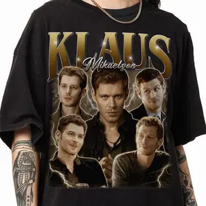[Sale off up to 50%] The Vampire Klaus Mikaelson Homage Shirt, Vintage Klaus Mikaelson Bootleg Tshirt, The Vampire Retro TV Show Tee