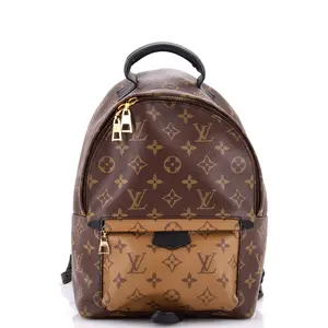 Pre-owned Louis Vuitton Canvas Coated Backpacks Palm Springs Backpack Reverse Monogram Canvas PM by Rebag