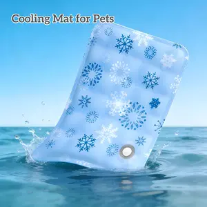 2PCS Pet Ice Cooling Mat, Contains Cooling Powder, Water Injection Required for Summer Heat Relief