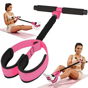 Upgraded Durable Pedal Resistance Band with Handle, Thickened Latex Tubes and Soft Foam Fabric Foot Pedal, Sit Up Exercise Equipment for Abdomen, Waist, Arm, Core/ABS, Leg, Physical Therapy, Fitness Training Band