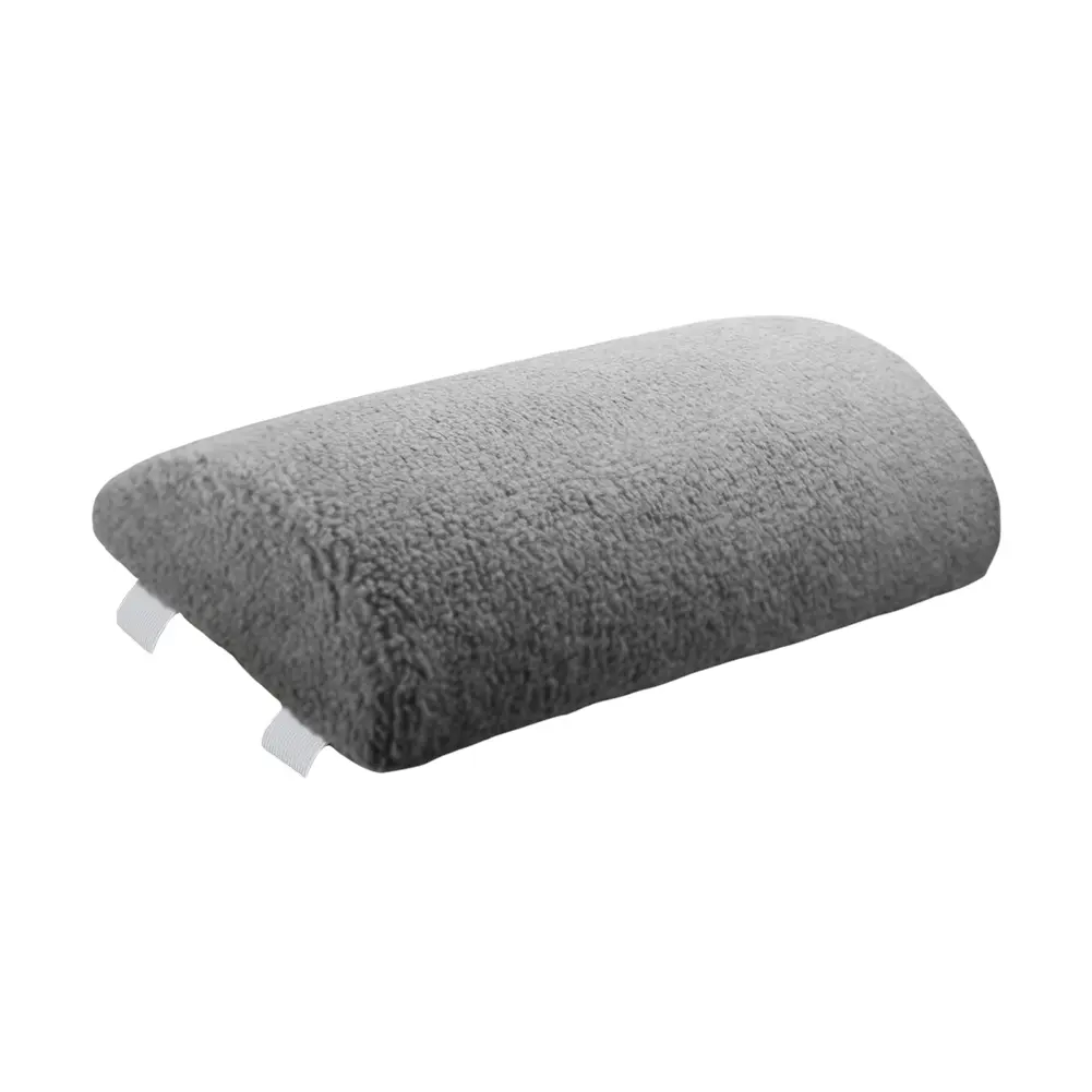 4inches Recliner Foot Cushion with Elastic Strap Ergonomic Footrest Pillow with Sherpa Cover Half Roll Leg Pillow for Ankle and Knee Support