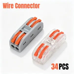 10/28 PCS Conductor compact connector, lever wire connector assortment pack electrical connector kit Terminal Plug Kit