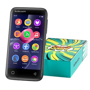 96GB MP3 Player with Bluetooth 5.0 and WiFi, Music Player with Spotify, Audible, Amazon Music, Pandora, Libby, Spotify Kids, 4" Touchscreen Android MP4 Player with HiFi Sound (Black)