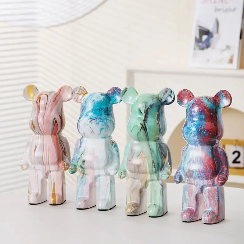 This decorative piece, Decor figurine ornaments, Cute Resin Figurine, features a cute aesthetic. It is perfect for placement in your living room, desk, wine cabinet—adding playful charm to your home