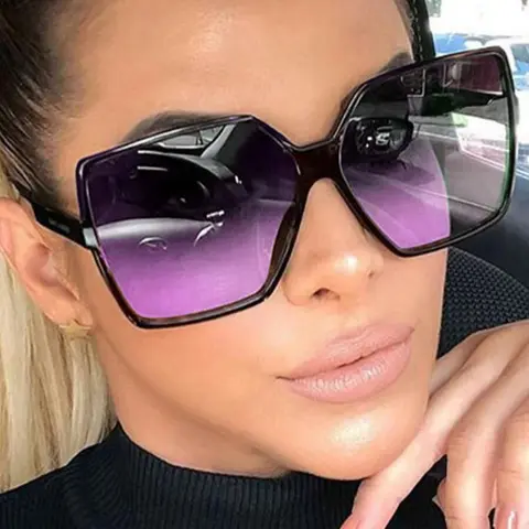 Unisex Vintage Tinted Lens Sunglasses, Trendy Shades, Trendy Casual for Everyday Use, Fashion Accessories for Outdoor Activities