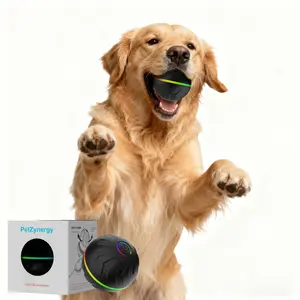 Interactive Dog Toys Dog Ball,[2025 Newly Upgraded] Durable Motion Activated Automatic Rolling Ball Toys for Small, Medium, Large Dogs,USB Rechargeable(Orange)