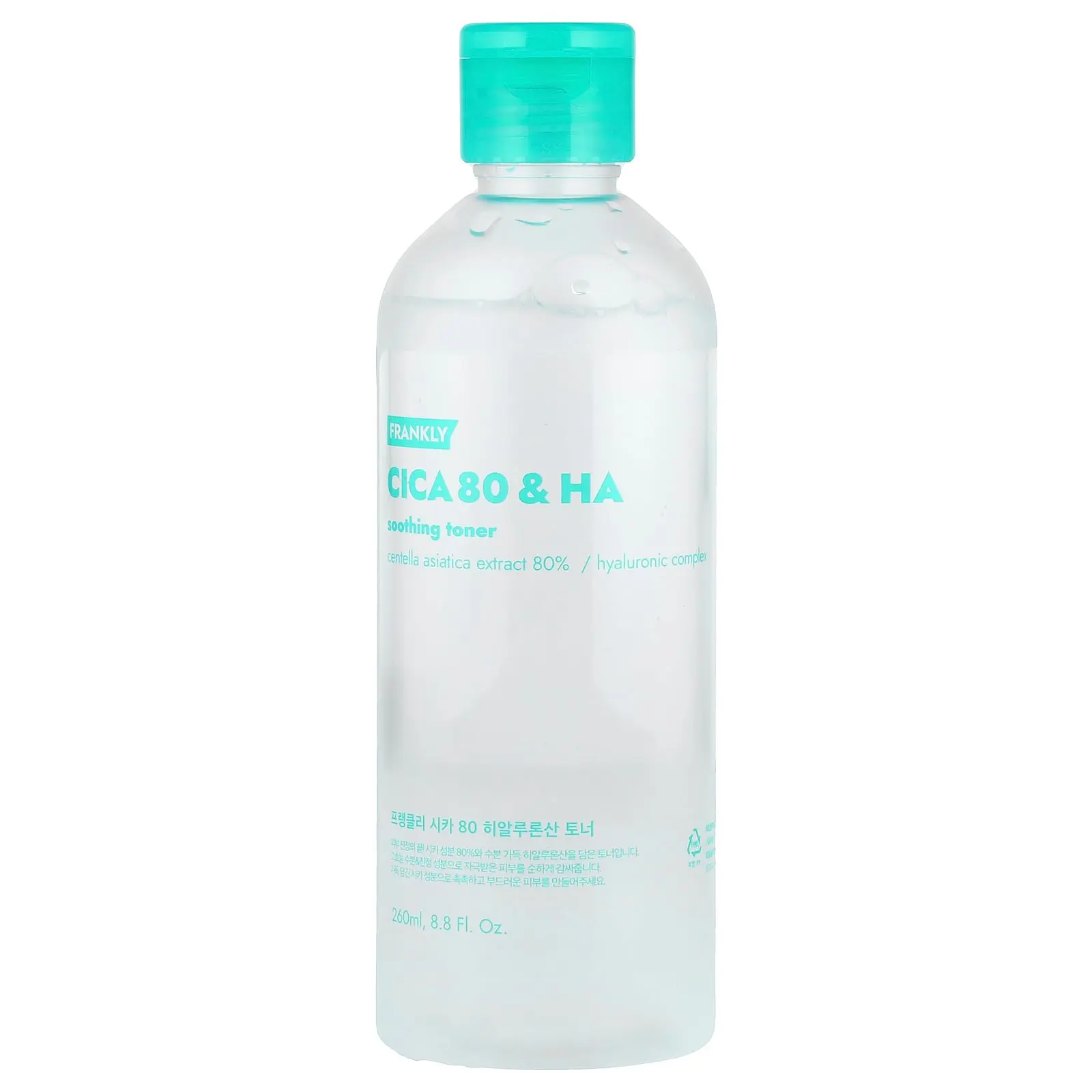Frankly Cica 80 & HA Toner , 8.8 fl oz (260 ml)