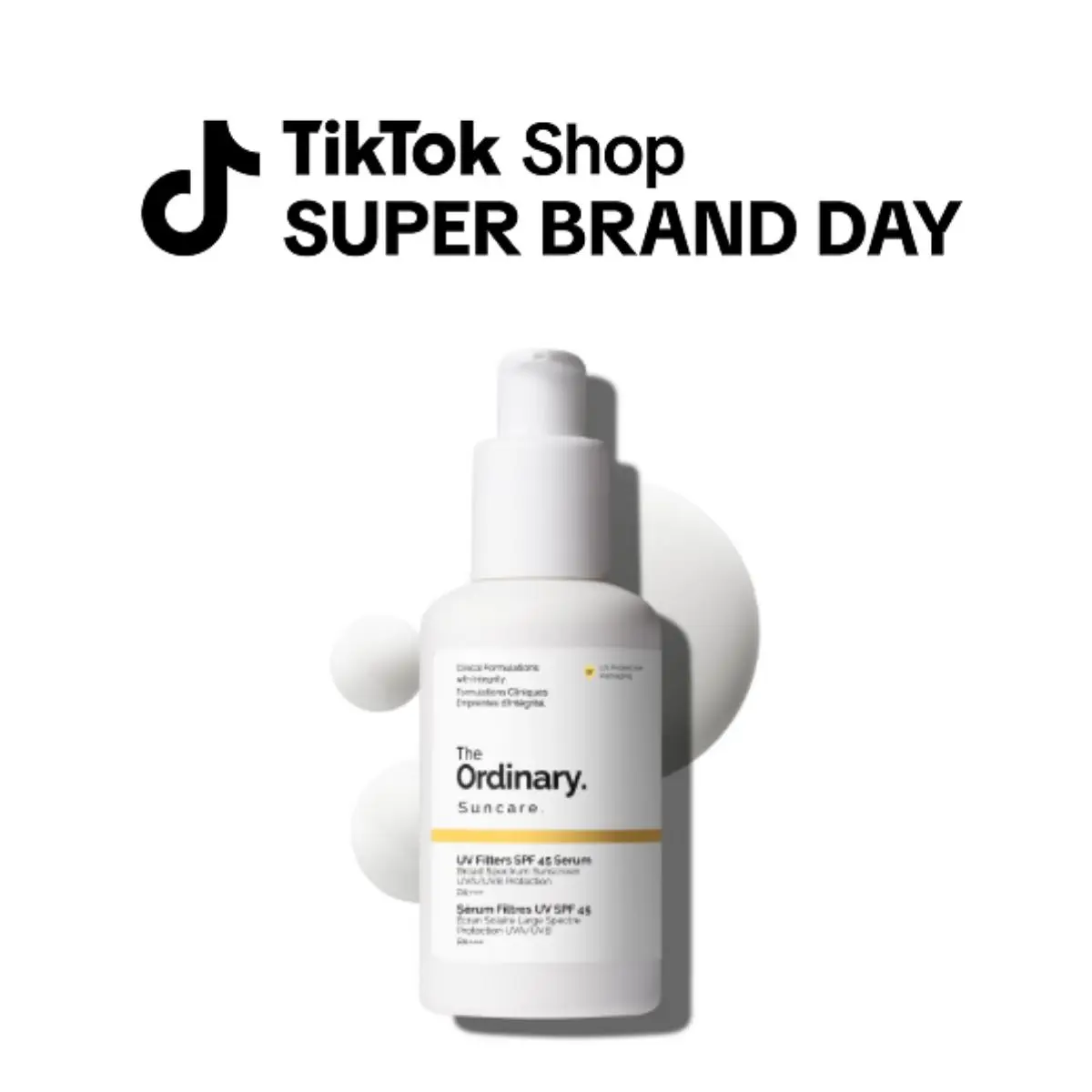 The Ordinary UV Filters SPF 45 Serum Sunscreen for Face, Lightweight Hydrating Broad-Spectrum Sunscreen, UVA/UVB Protection, Non-Comedogenic, No White Cast, 2 Fl Oz