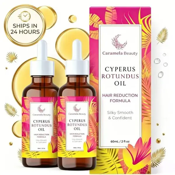 Caramela Beauty Cyperus Rotundus Oil for Natural Hair Reduction