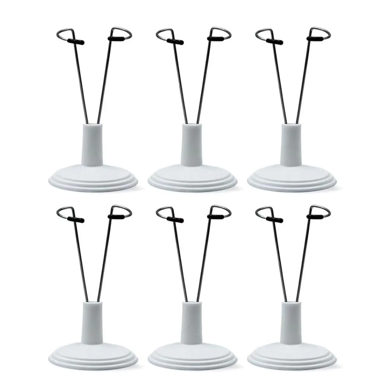 6-Pack Doll Display Holder for Labubu, Adjustable Doll Stand for Labubu Display, Doll Display Stand for Labubu Accessories for 4 to 8 Inches Doll