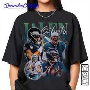 Vintage Jalen Hurts Football Sweatshirt - Philadelphia 90s Style