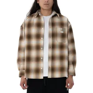 Pro Club Men's Heavywide Ombre Flannel Shirt Oversized