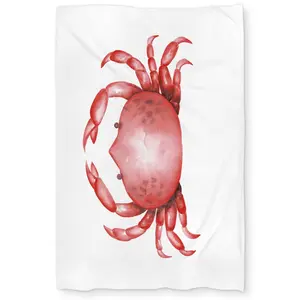 360 stand Microfiber Cloth Twin Extra Long Printed Crab Face Duvet Cover - Machine Washable, Coastal Vibe, Home Decor Essential Bedding for Coastal Spaces, Seaside Charm
