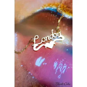 Royal Posh Punk London Nameplate Necklace